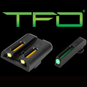 TFO GLOCK LOW SET GRN YLW